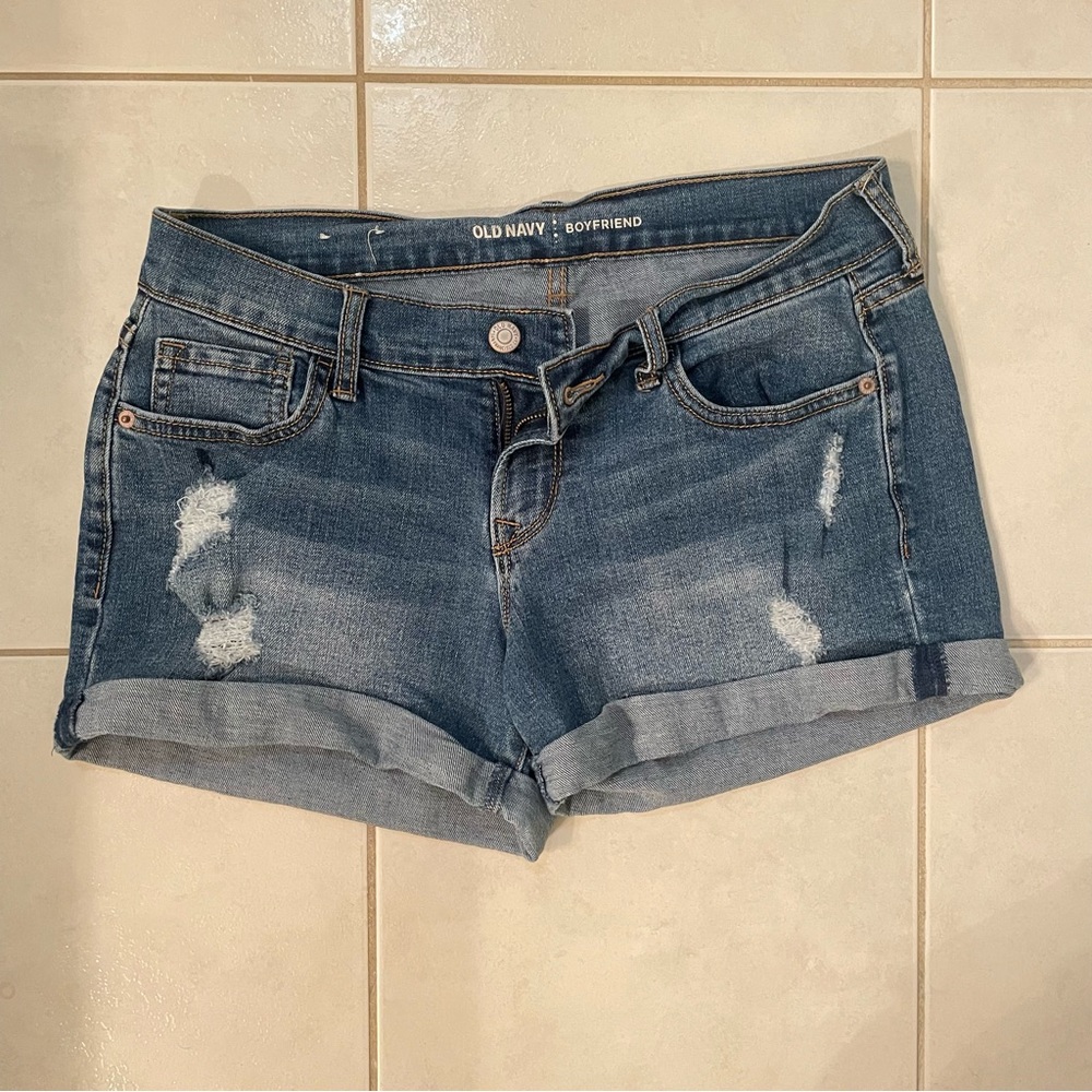 Old Navy boyfriend denim shorts